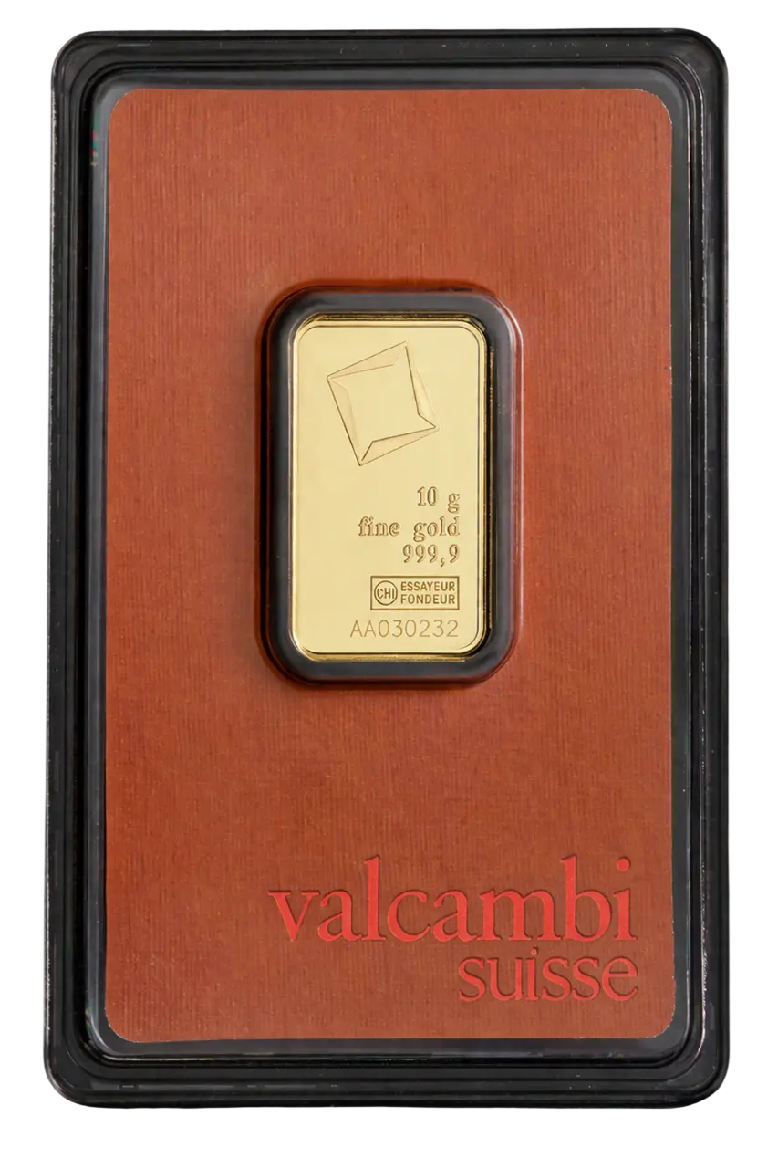 Valcambi Suisse zlatna pločica 10g