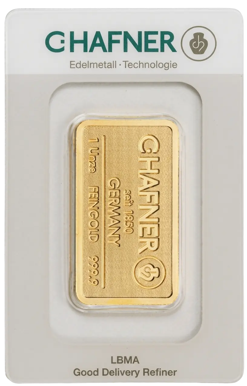 C.Hafner zlatna poluga 1 oz